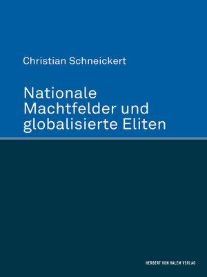 cover image of Nationale Machtfelder und globalisierte Eliten